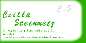 csilla steinmetz business card